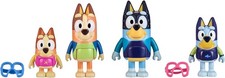 Bluey Figure 4-Pack, Family Beach Day 2.5-3 Inch, Bingo, Bandit and Chilli...