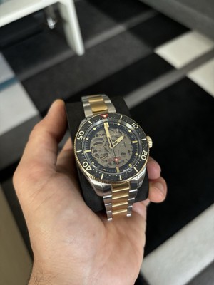 Nagelneu und ungetragen Spinnaker Croft 42 Skeleton Automatic Two Tone