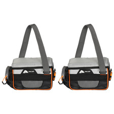 2 Ozark Trail Gray Polyester Tackle Bags With 3 Trays Size 3500