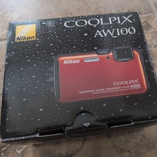NEW in BOX Nikon COOLPIX AW100 16.0MP Waterproof Digital Camera Army Full HD
