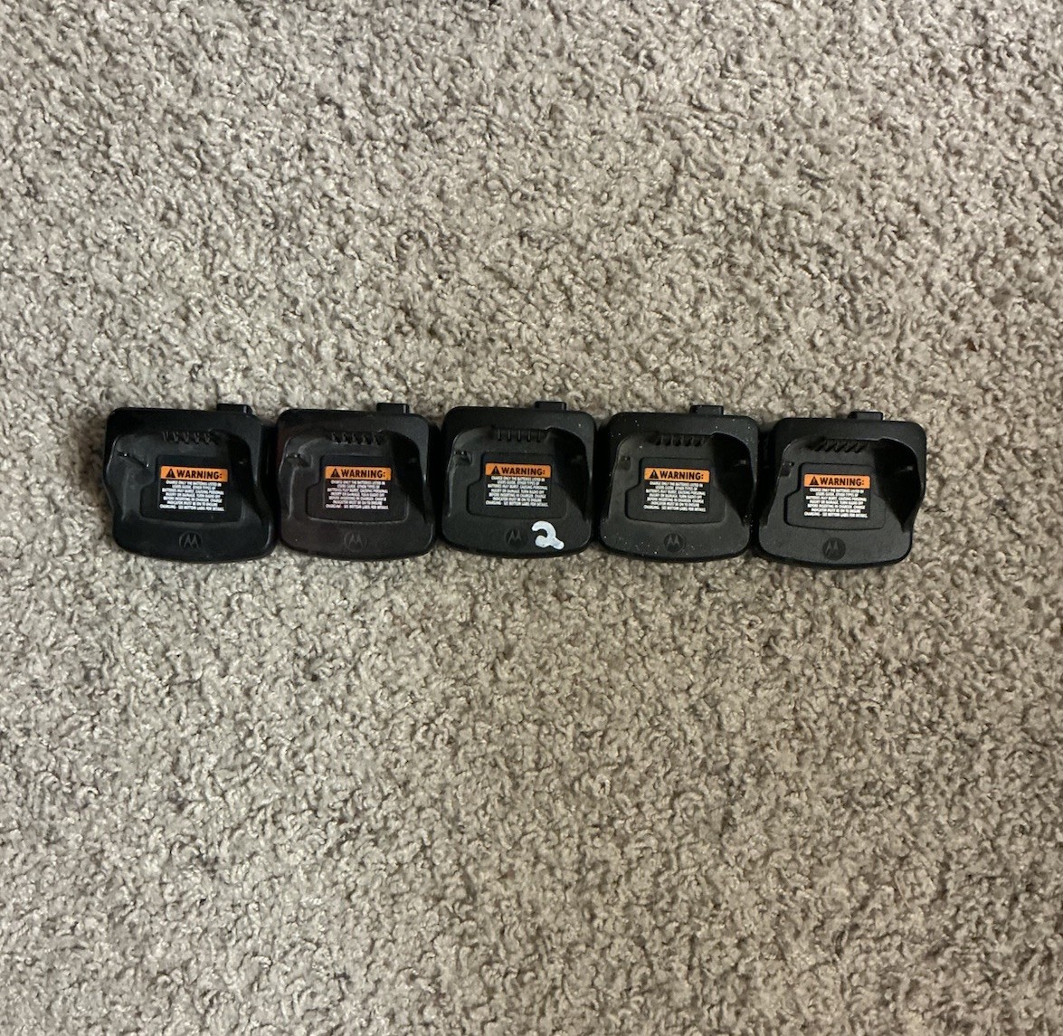 LOT of 5 Motorola PMLN6383A Charging Dock Bases RM Series Radio NO CORDS OEM