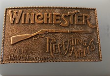 Vintage Winchester Repeating Arms New Haven Conn. Belt Buckle 48