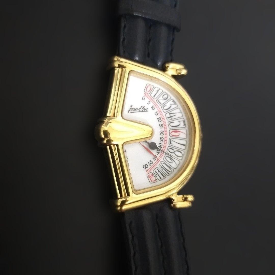 Jean d'Eve Sectora Retrograde Quartz Watch Gold Dial image 5