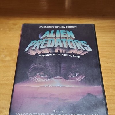 Alien Predators VHS Tape Dennis Christopher Martin Hewitt Lynn-Holly Johnson