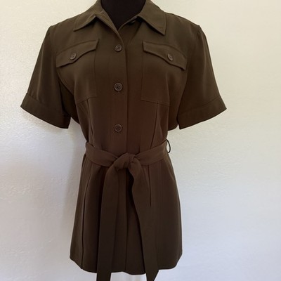 Emanuel Ungaro Vintage Safari Jacket, 8/42, Hunter Green, Mint Condition