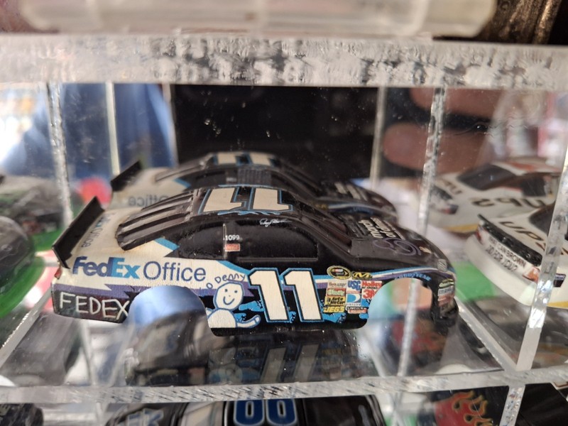 CUSTOM RESIN TYCO HO SLOT CAR BODY- #11 FED EX OFFICE TOYOTA-DENNY HAMLIN