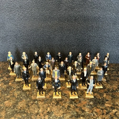 Vintage Marx President Painted 3” Figures Washington To LBJ Lot Of 35 1960’s