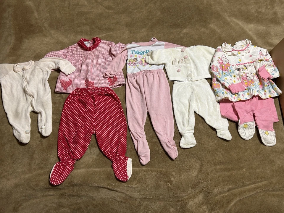 Lote ENORME de roupas de bebê vintage dos anos 50/60/70 ~ mais de 50 peças extras. Veja todas as fotos - Imagem 3 de 4