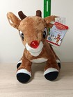 *FREE SHIP* 9" RUDOLPH the RED NOSED REINDEER Plush LED Light & Music PLAYS SONG