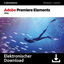 Adobe Premiere Elements 2026 / 1 Gerät / 3 Jahre / KEY (ESD)