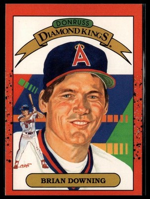 1990 Donruss #10 Brian Downing (Reversed Negative)