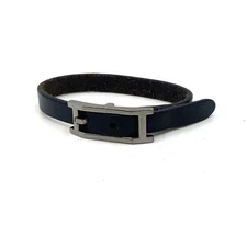Api3 Leather Bracelet Silver Hardware Black Used