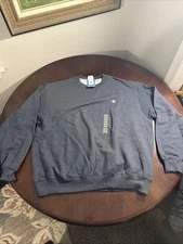 NWT Champion Men's Navy Blue Sweatshirt Pullover Eco Fleece Long Sleeve 2XL