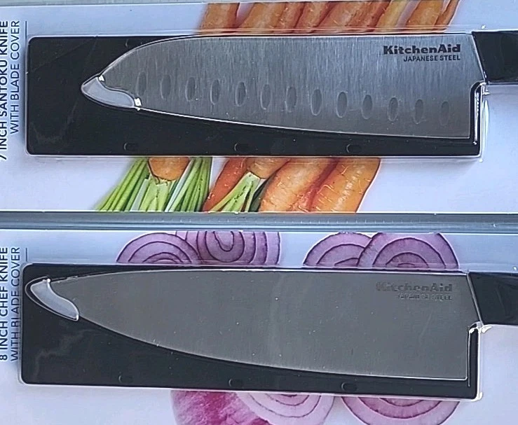 KitchenAid Chef Choice 8" Chef y 7" Santoku Cuchillo Japonés Acero Inoxidable-NUEVO Foto 2 de 3