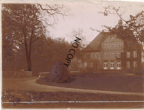 Historical photo nobility estate Kleinkamp in Holstein manor house around 1910 x11