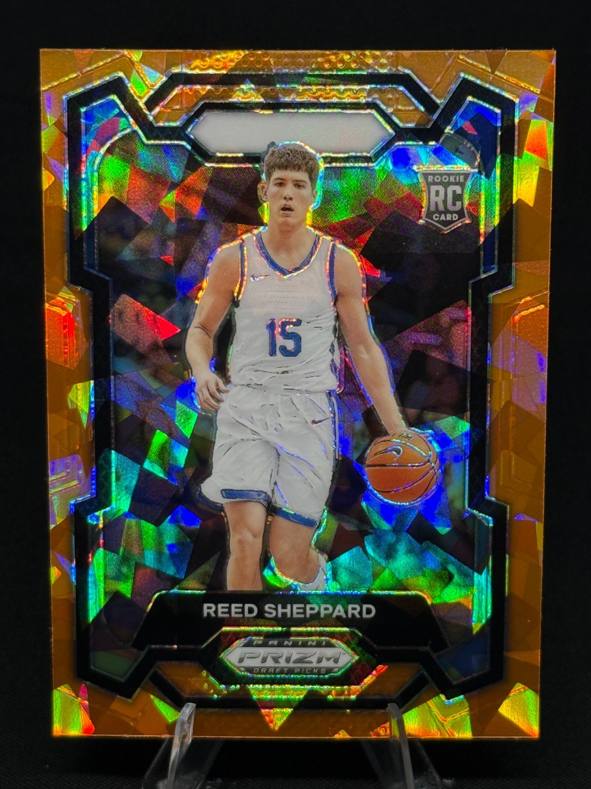 2024 Panini Prizm Draft Picks Reed Sheppard #21 Orange Ice Prizm - Kentucky