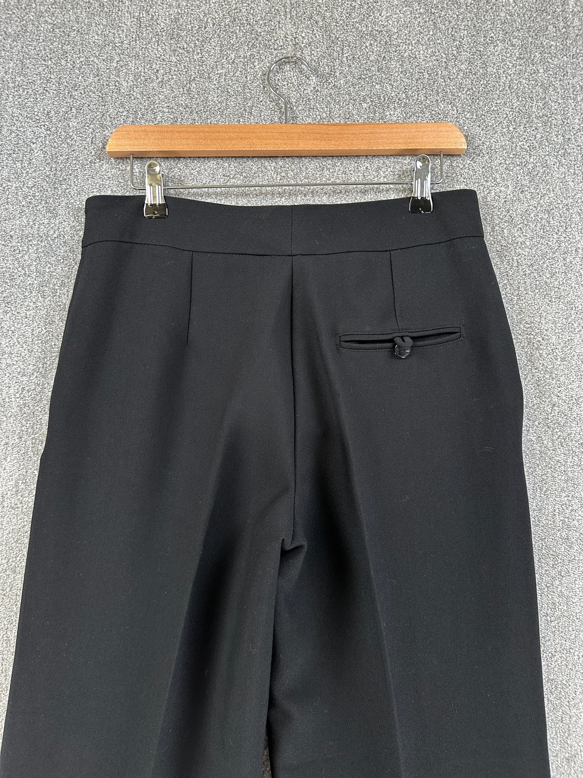 Mango Trousers Womens Size UK 10 Black Wide Leg Stylish Smart Formal Tailored thumbnail 9