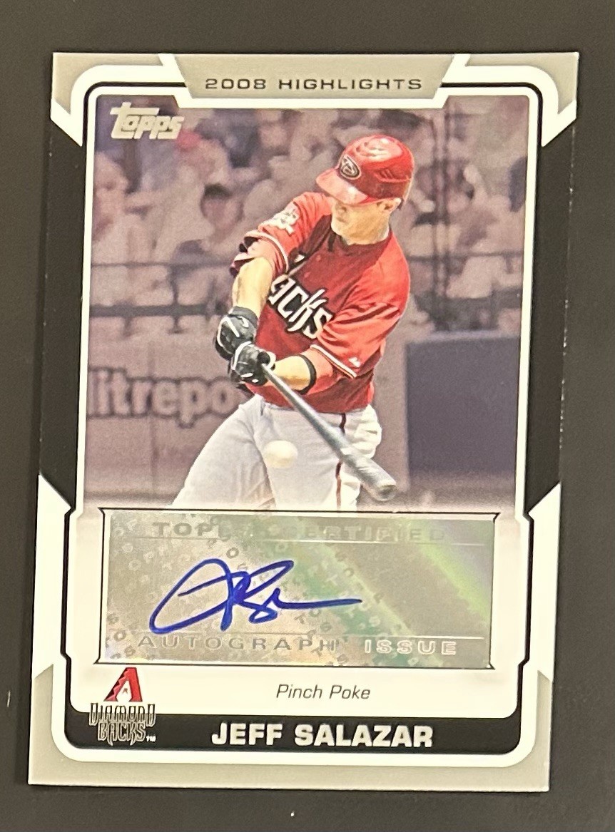 2008 Topps Highlights Auto Jeff Salazar #HA-JS Arizona Diamondbacks