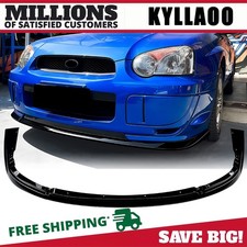 For Subaru Impreza Wrx Sti 2004-2005 Front Bumper Spoiler Lip Gloss Black For Subaru Impreza Wrx Sti 2004-2005 Front Bumper Spoiler Lip Gloss Black