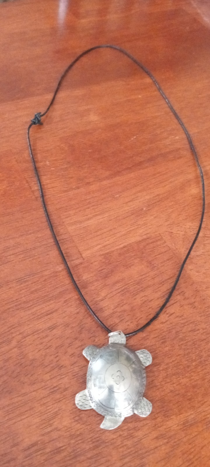 1990's Native American Sterling 3D Turtle 🐢 Neck… - image 3