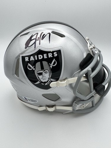 Bo Jackson Autographed Signed Oakland Raiders Mini Helmet Beckett 