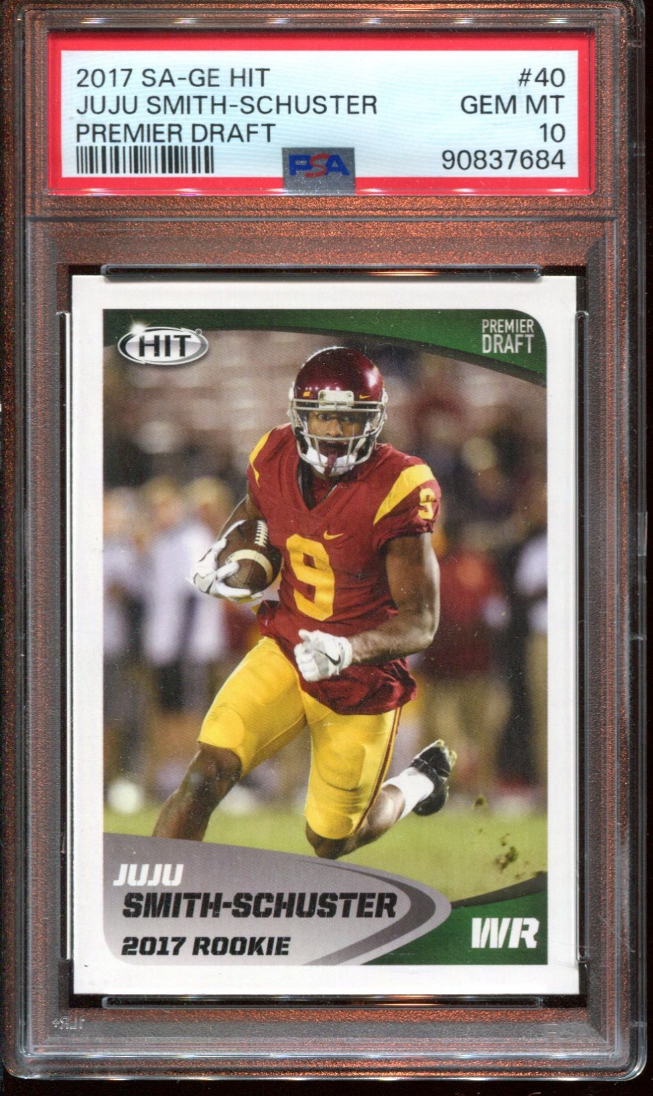 JuJu Smith-Schuster SA-GE Hit Premier Draft #40 Base