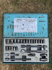 Vintage Kamasa Tools Socket Set No 8090 1/2" square drive 26pc socket wrench set