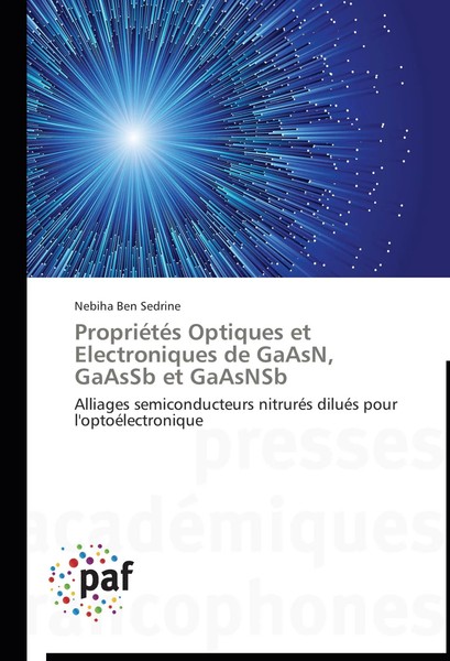 Nebiha Ben Sedrine | PropriéTéS Optiques Et Electroniques De Gaasn, Gaassb Et...-image