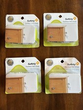 Safety 1st Furniture Wall Straps Cabinet Locks Baby Proofing Safety 4-pack