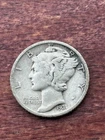 1931 P  Mercury Dime circulated 90% Silver XF Extra Finedetails