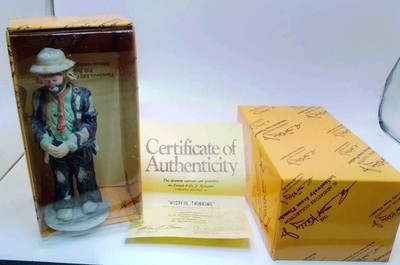 Emmett Kelly Jr. Signature Collection ''WISHFUL THINKING'' w/COA, 9982/12000