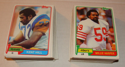 1981 Topps Football Card SINGLES #s 383-528 YOU PICK 'EM, Complete Your Set!