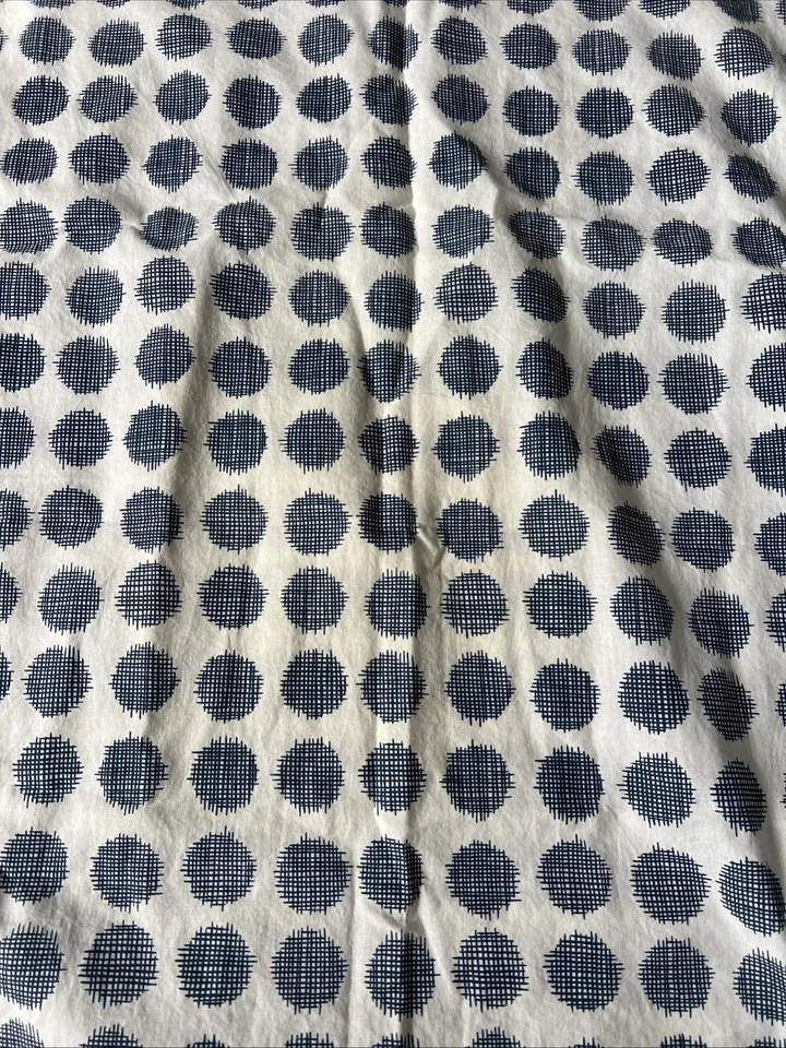 "2 fundas de almohada de algodón ligeras estándar blanco punto azul 29""x19""" Foto 3 de 4