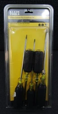 KLEIN TOOLS 85075 5-PIECE CUSHION-GRIP SCREWDRIVER SET