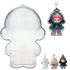 For SKULLPANDA Winter Symphony Figure Clear Acrylic Display Box Protective Case