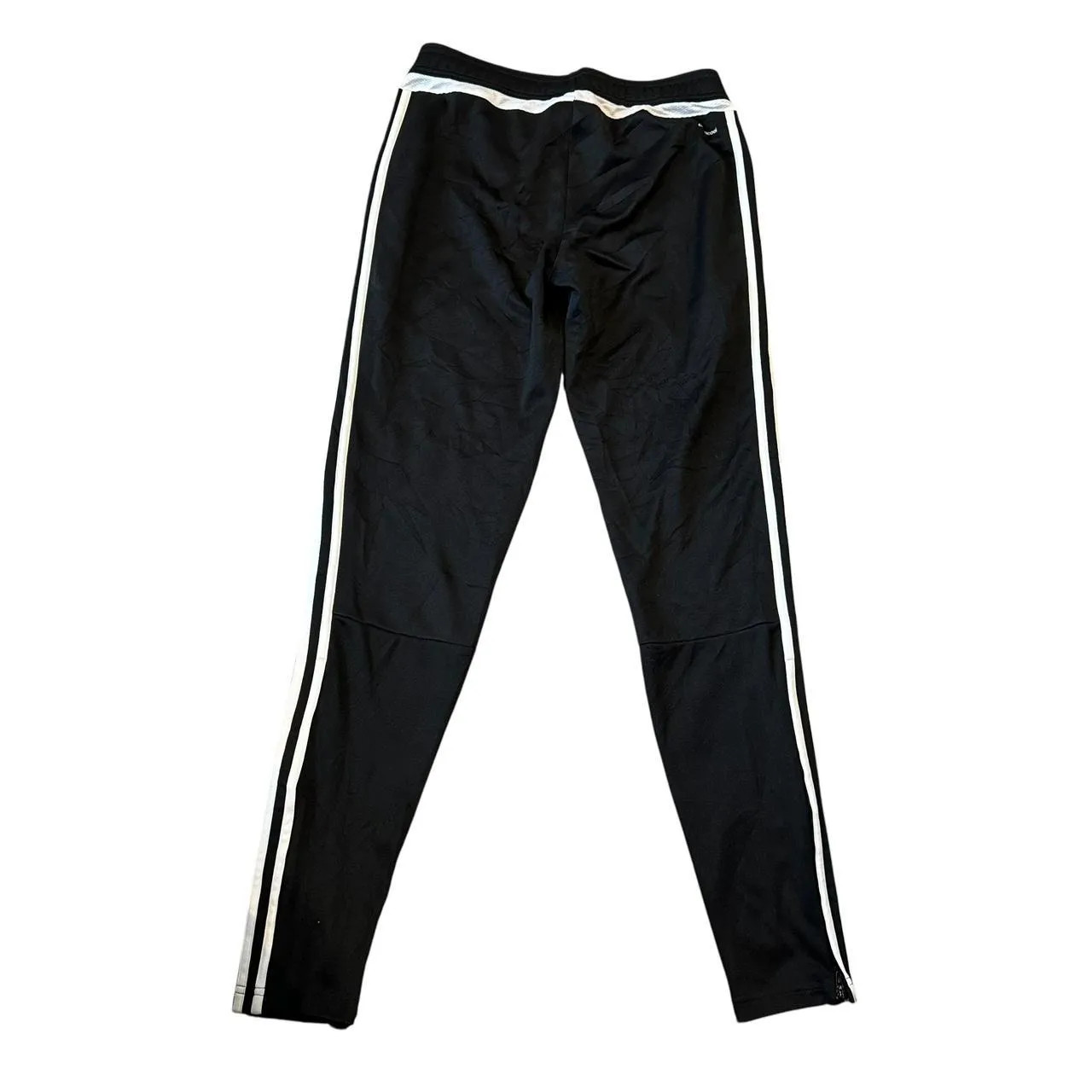 Black Adidas joggers sweatpants trousers with embroidered logo image 3
