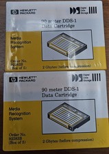 2 New Sealed HP 90 meter DDS- 1 Data Cartridge - 2Gb