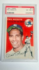 1954 Topps - Phil Rizzuto #17 NEW YORK YANKEES HOF PSA 4 - VG/EX