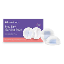 Lansinoh Stay Dry Disposable Nursing Pads, Soft and Super Absorbent Breast Pads,