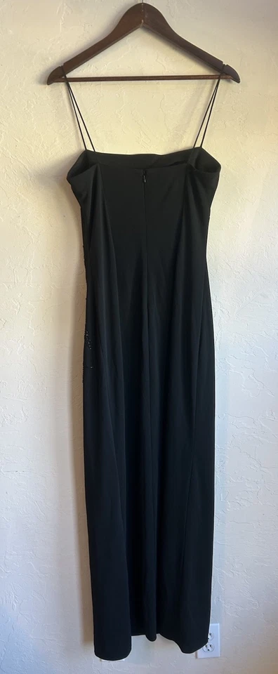 Vintage 90s Y2K JS Maxi Formal Dress 10 Fairy Grunge Beaded Goth Prom Hoco - Image 2 of 4