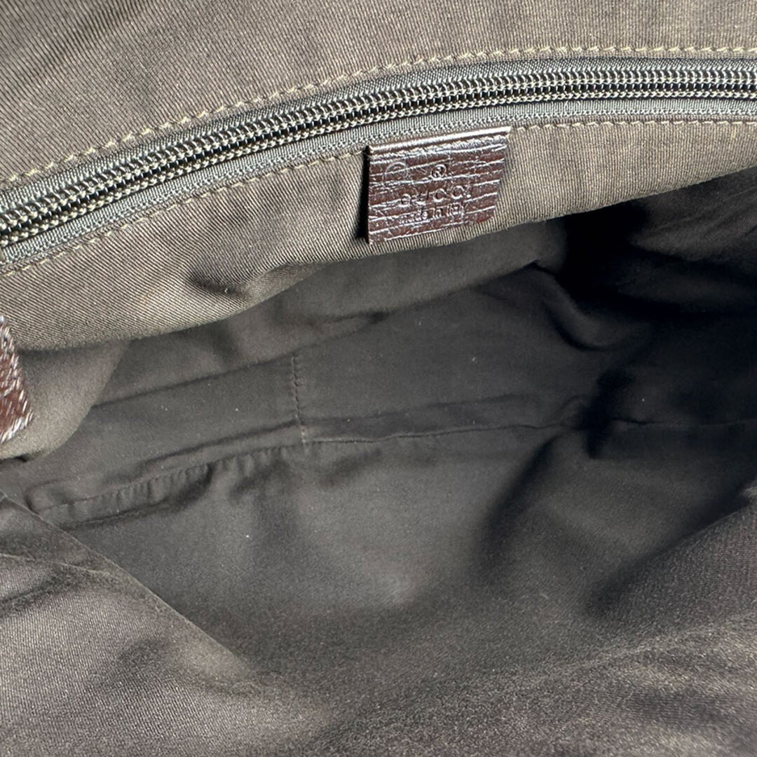 GUCCI Backpack GG Supreme Canvas Brown Unisex Used, 33x26x11cm thumbnail 5