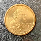 2000 P SACAGAWEA GOLD ONE DOLLAR US LIBERTY COLOR COIN