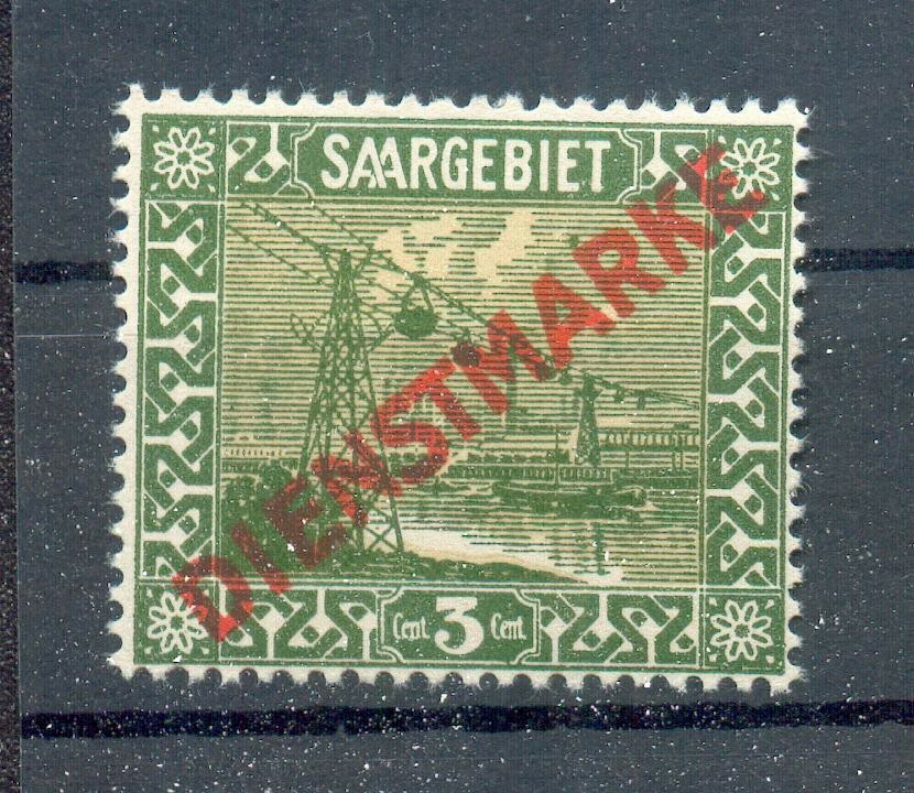 Saar Service 1II ABART MNH Mint Never Hinged (72331)