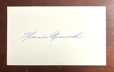 Heinie Manush Autograph - MLB HOF