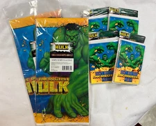 4 packs -(32 Invites )  and 2 table cloths - HULK Birtday party -all sealed