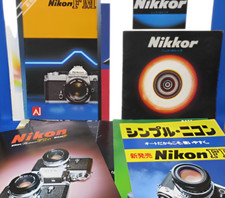 Nikon Camera Catalogs 22 Sets Nikkor Lenses, Nikonos III F3, FE FM FM2 1980s-90s