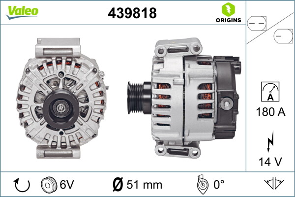 Wechselstromgenerator 439818 Valeo FüR Mercedes-Benz-image