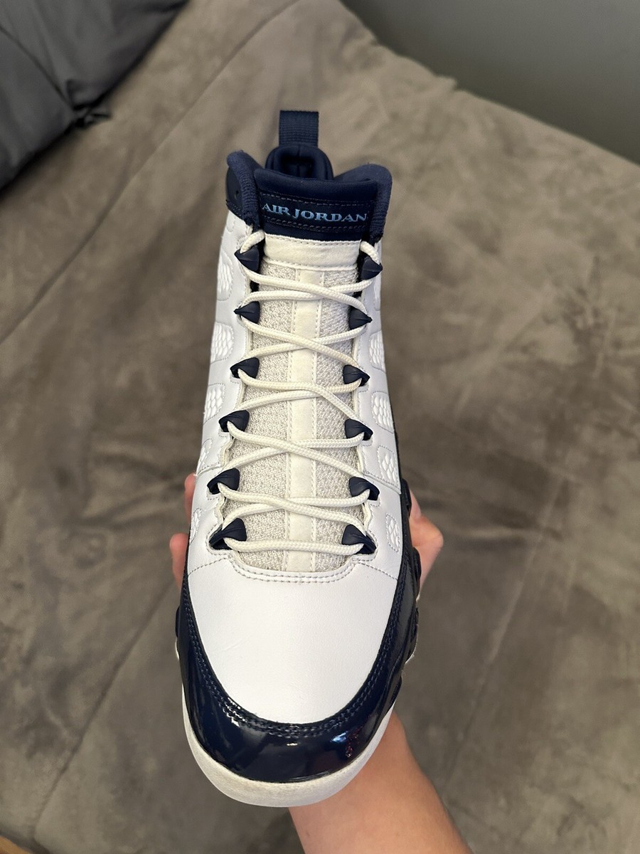 スニーカー NIKE Air Jordan 9 Retro 'UNC' Pearl Blue 2019 SS 19 2019 Nike Air Jordan 9 IX Retro University Blue UNC Size 7y