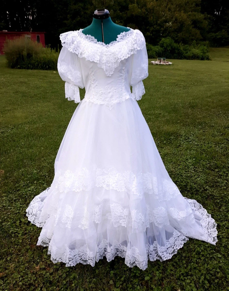 80s wedding dress