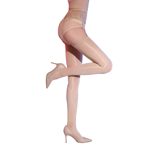 Modische High Waist Strumpfhose transparente Strümpfe Spitze Taillengürtel Strapsstrumpfhose - Bild 88 von 95